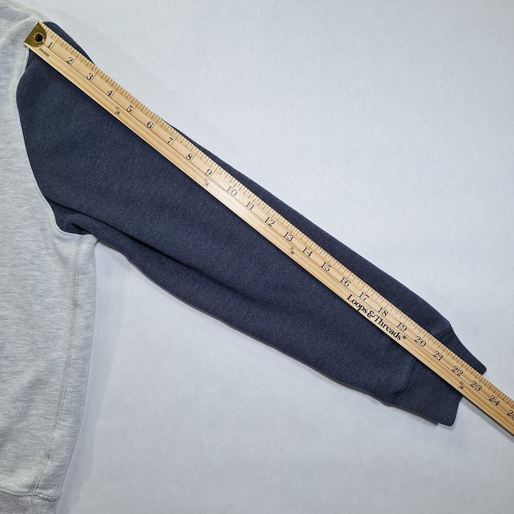 '47 Men's Small Michigan Wolverines Grey Fells Boulevard Crew Neck Sweatshirt - Picture 13 of 13